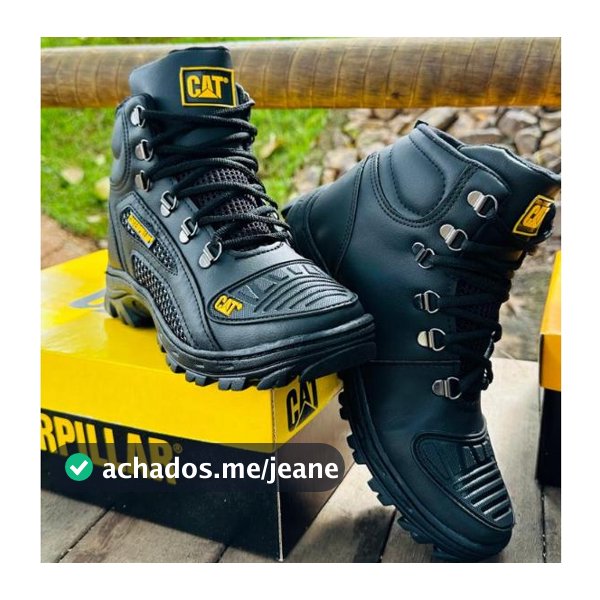 Bota Coturno Masculino CAT Impermeável Palmilha de Gel Promoção