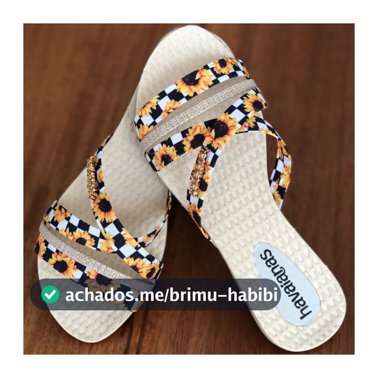 Rasteirinha Liz Com Tiras Estampadas Confortável PROMOÇÃO