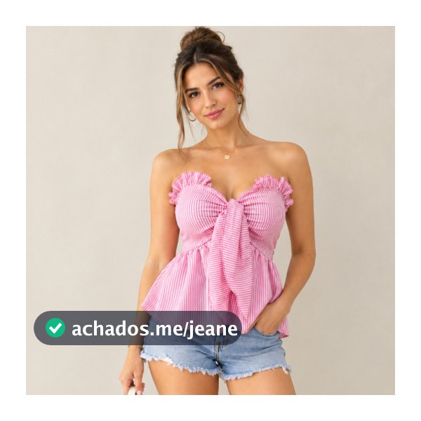 Blusa femenino Tomara que Caia  listrada com Bojo verão  | Crepinho |