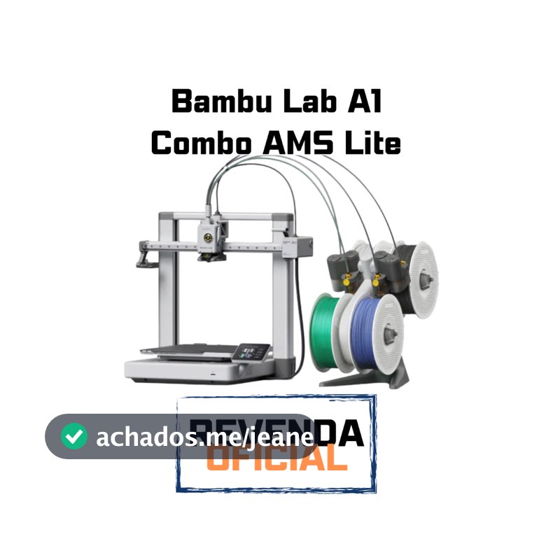 Impressora 3D Bambu Lab A1 combo/ou A1 sem ams c nota fiscal e garantia