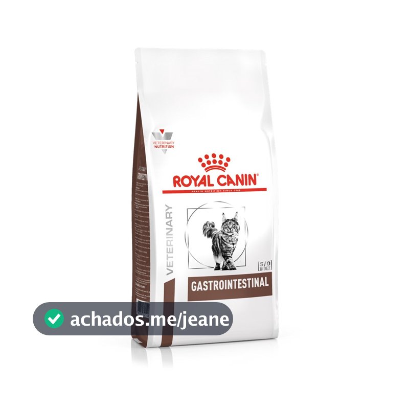 Ração Seca Veterinary Diet Gastrointestinal Gatos com Doenças Intestinais Royal Canin 1,5Kg