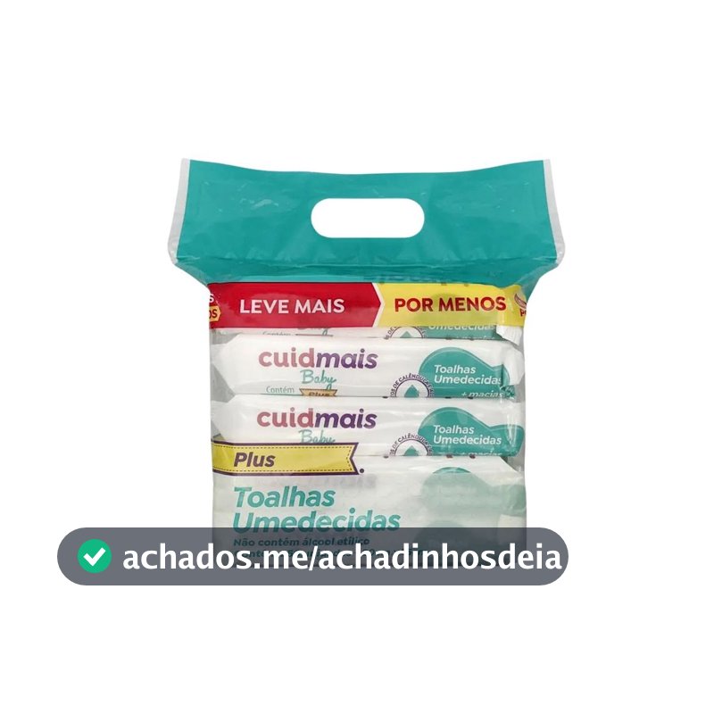 Lenço Umedecido Cuidmais Baby Plus Pack 250 Unidades