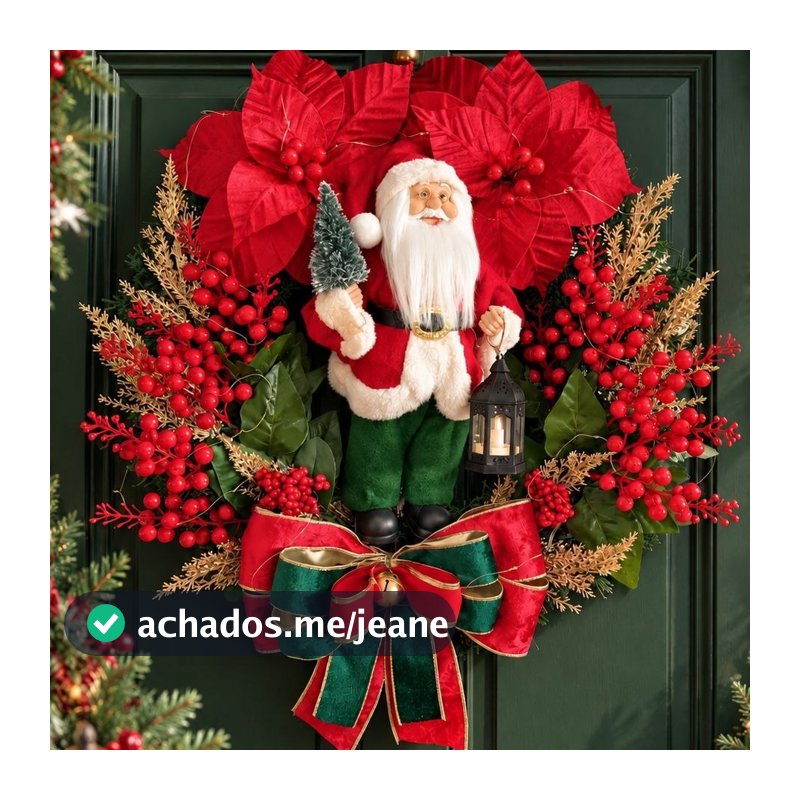 Guirlanda de Natal Luxo "Magia do Natal" LED 55cm Crafts & Company