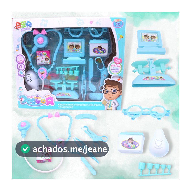 Brinquedo Kit Médico Infantil Small Doctor Com 12 Acessórios Mini Doutor e Doutora