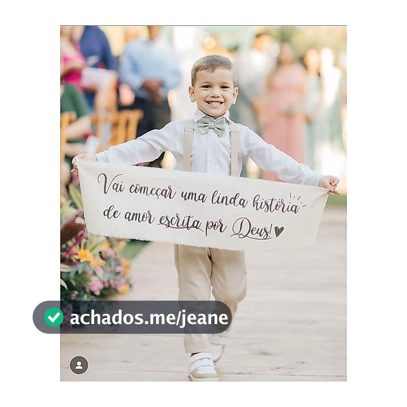 Faixa de Algodão Cortejo de Casamento Flâmula para Casamento Daminha Pajem