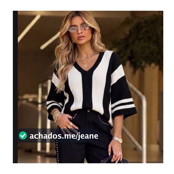 Blusa Ampla Tricô Feminina