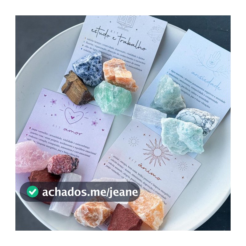 KIT PEDRAS NATURAIS - Pedras 100% naturais