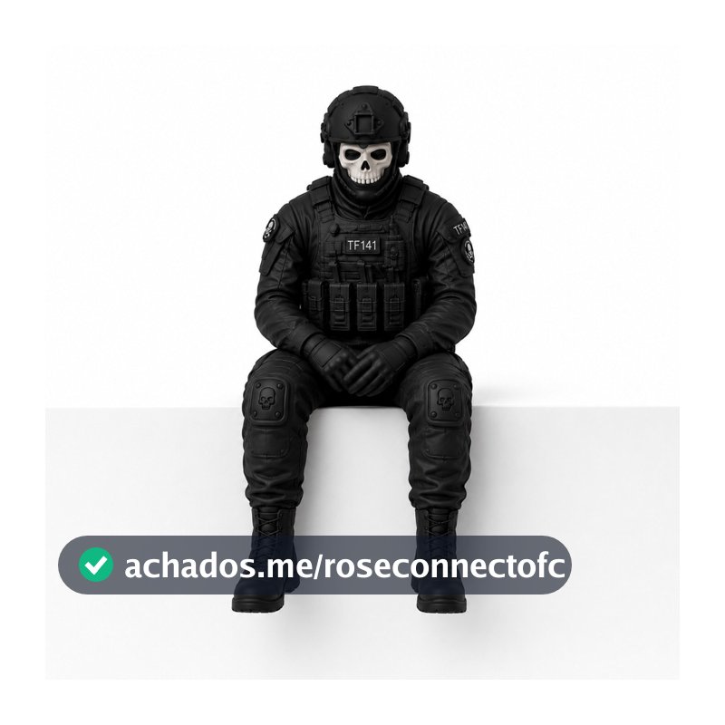 Boneco Ghost para Setup Gamer | Decoração Geek para PC, Mesa e Quarto | Impressão 3D em PLA