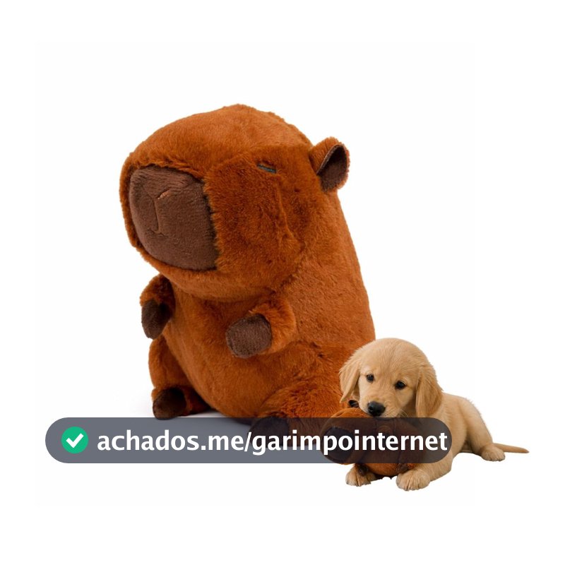 Brinquedo para Cachorro Pelúcia Capivara com Apito Pet Prime