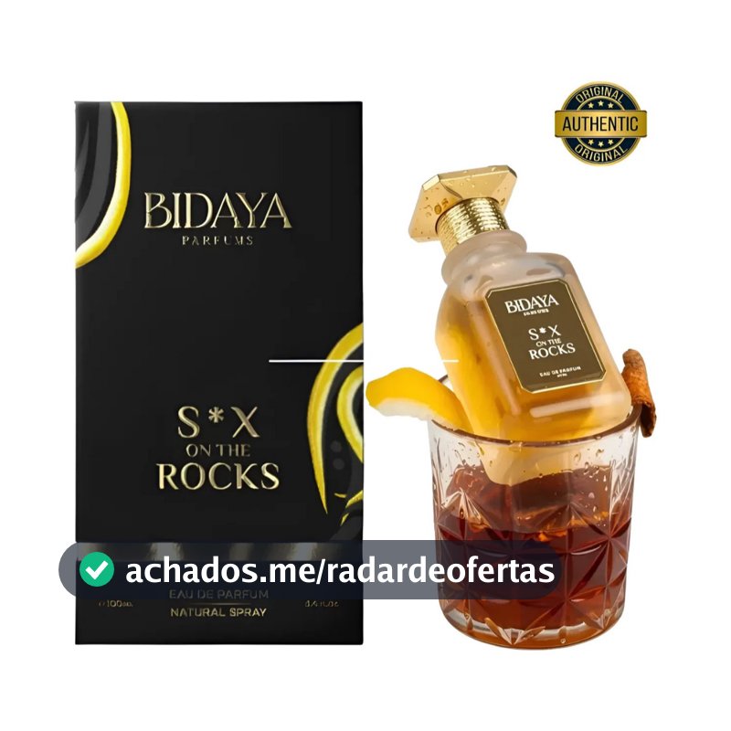 Perfume Árabe Bidaya SX On The Rocks EDP 100ml Unissex Original Importado