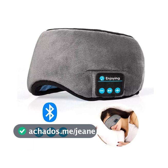 Tapa Olho Máscara Dormir Com Música Fone De Ouvido Sem Fio Bluetooth Yoga Confortável