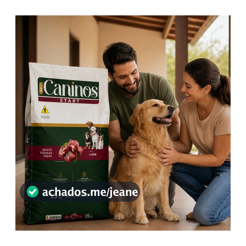 Ração Cachorro 15kg Caninos Start Adulto Todas as Raças Sabor Carne