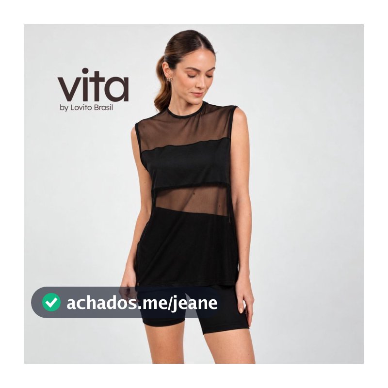 Lovito Regata Esportiva Feminina de Tule PKB24212451