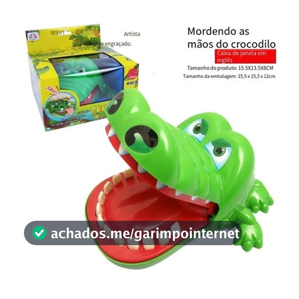 Jogo de desafio de brinquedo de crocodilo, dinossauro e rato para morder os dedos