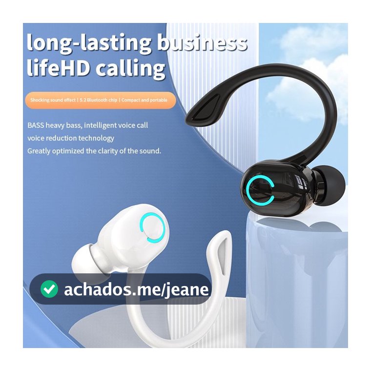 Fones De Ouvido Sem Fio S10 Touch Stereo Single Gamer Headset Business Bluetooth Sports À Prova D'água Com Microfone