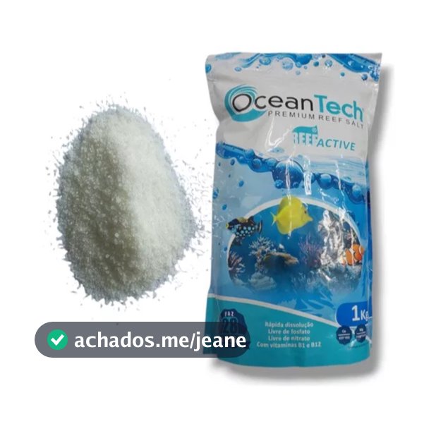 SAL MARINHO OCEAN TECH PREMIUM REEF SALT PARA AQUÁRIOS Reef Active - Oceantech