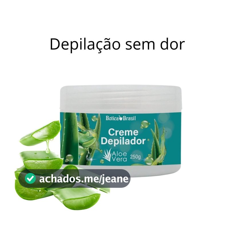 Creme Depilador sem dor com Aloe Vera  250g