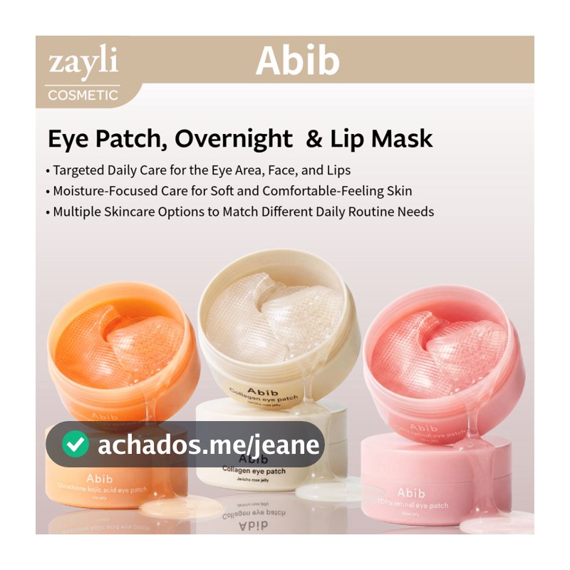 [Abib] Coleção De Cuidados Com A Pele Gelatina Hidratante E Brilhante , Adesivo Para Os Olhos , Máscara Noturna , Creme