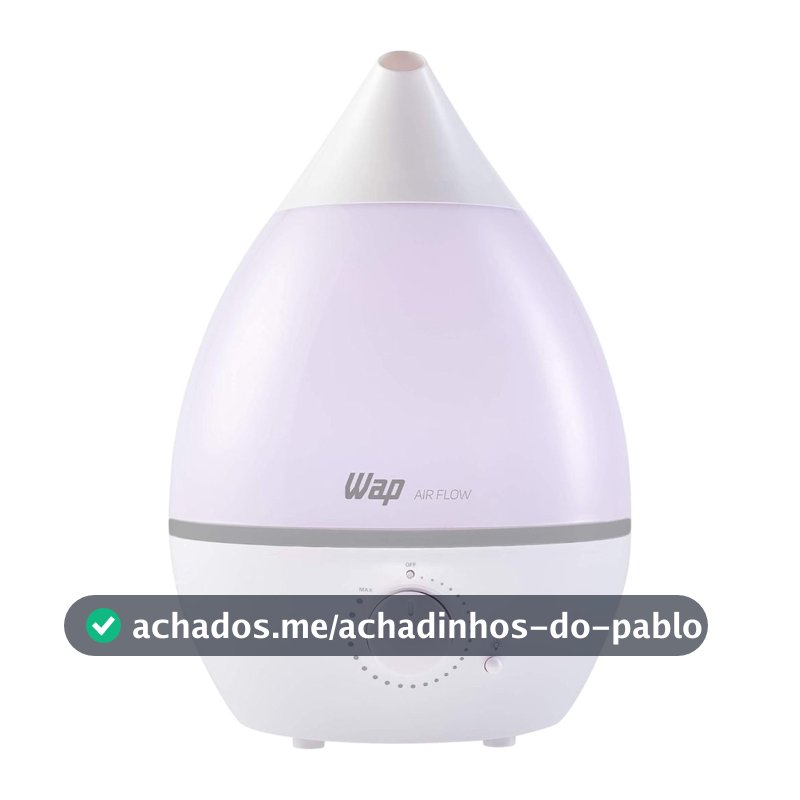 Umidificador de ar 4L com luminária e difusor de aromas - AIR FLOW - Wap (110V/220V)