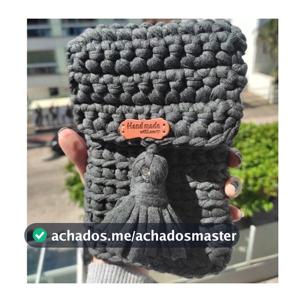 Bolsa de crochê/ Bolsa  fio de malha/ Bolsa artesanal/ Bolsa pequena/ Bolsa feminina/ Bolsa com alça/ Bolsa Transversal/Bolsa crochê moderno/ Bolsa barata/ Bolsa passeio