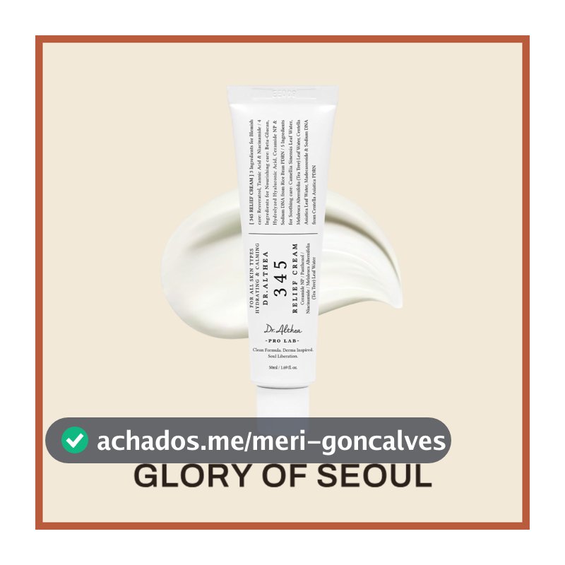[Dr.Althea] 345 Relief Cream, 50mL - Lightweight Post-Acne Care