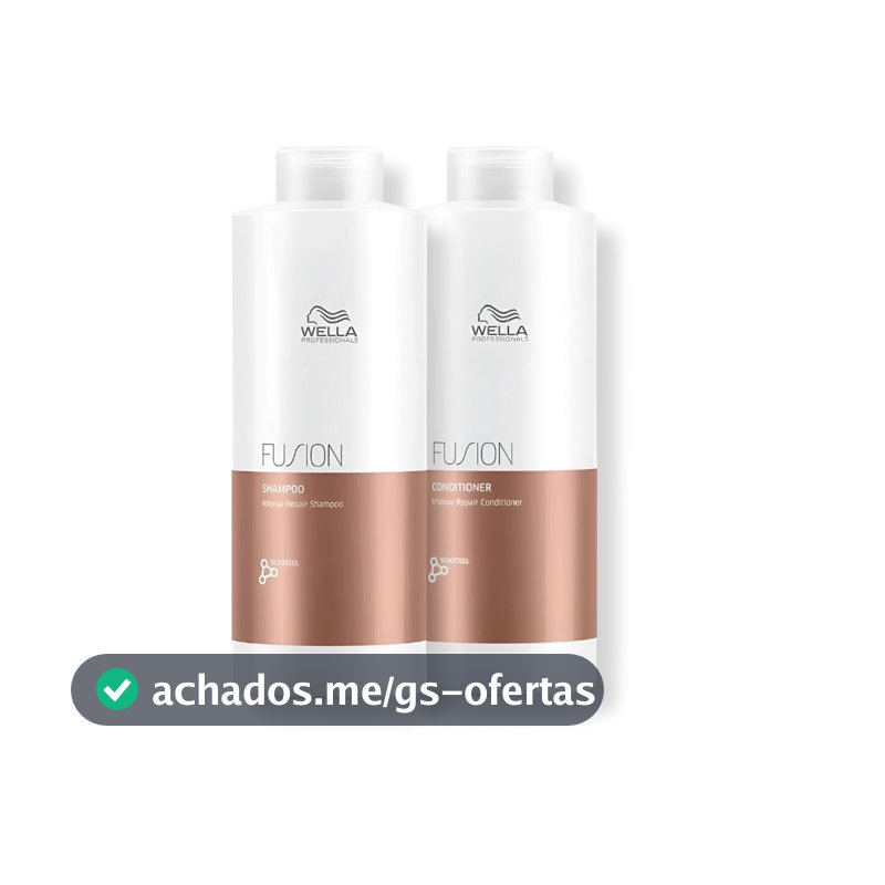 Kit Wella - Shampoo 1L e Condicionador 1L Fusion