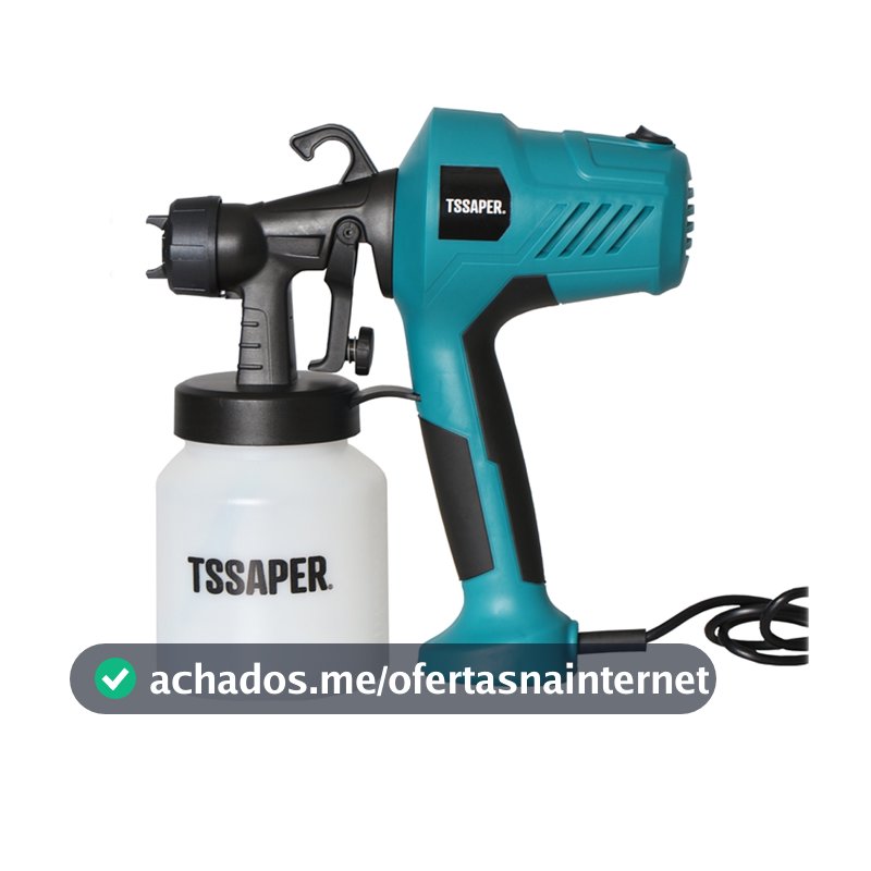 Pistola Elétrica Para Pintura Pulverizador de Tinta com Bico de Metal e Compressor 450w - TSSAPER