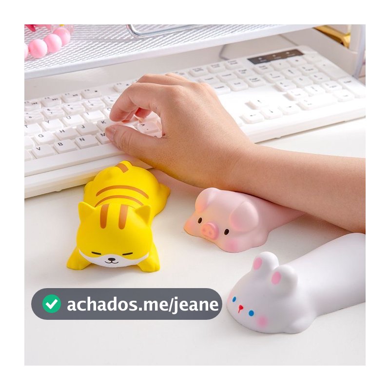 LANFY Mouse PadAcessórios Para ComputadorAlmofada De Apoio Pulso Mesa Teclado DesenhoAnimado PadrãoAnimal Suporte Manual