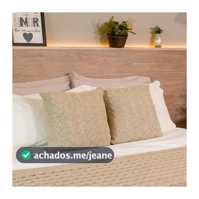 Kit Peseira + 2 Capas Almofadas Quadradas Trança Tricot Quarto Decoração Elegante Manta Xale 3 peças