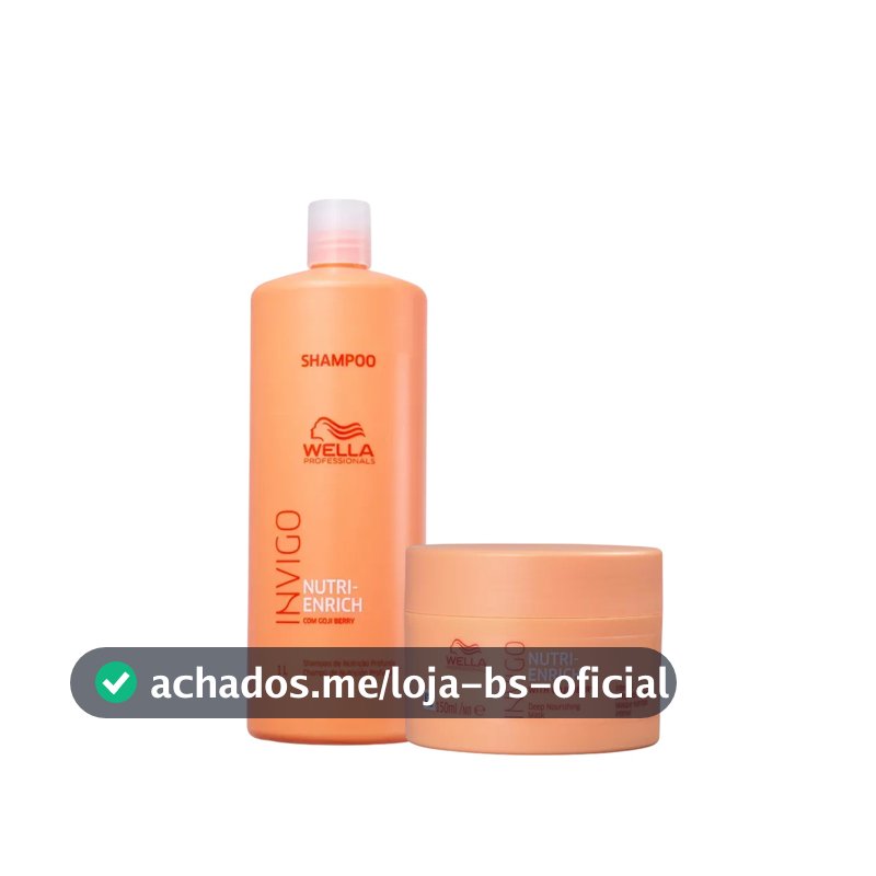 Kit Nutri-Enrich Shampoo 1L e Máscara 150ml - Wella