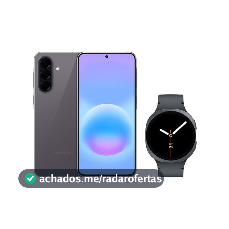Galaxy A57 5G (256GB) - Cinza + Galaxy Watch8 BT 44mm - Grafite