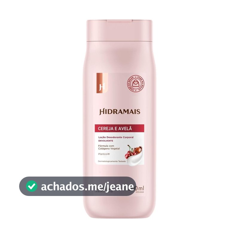 Creme Loção Corporal Hidramais Cereja e Avelã 200ml