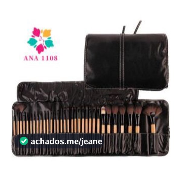 Kit 32 Peças Conjunto De Pincéis De Maquiagem Para Pó Sombra Delineador Lábios com estojo-INLIS ANA