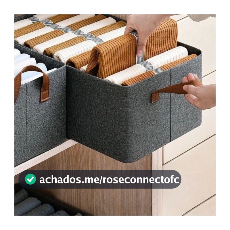 Kit 5 Organizadores com Divisórias｜Armazenamento de Calcinhas, Sutiãs e Calças – Prático e Dobrável