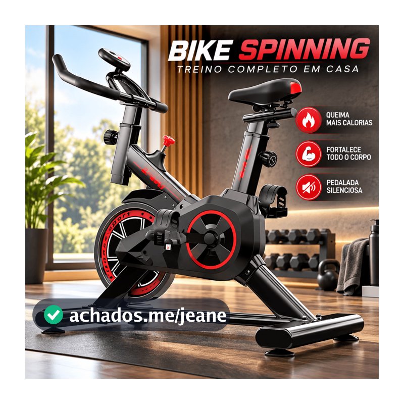 Bicicleta Ergométrica Spinning Vermelha DR-FITNESS Roda Inércia Monitor LCD Bike Indoor Cardio Academia em Casa 120kg