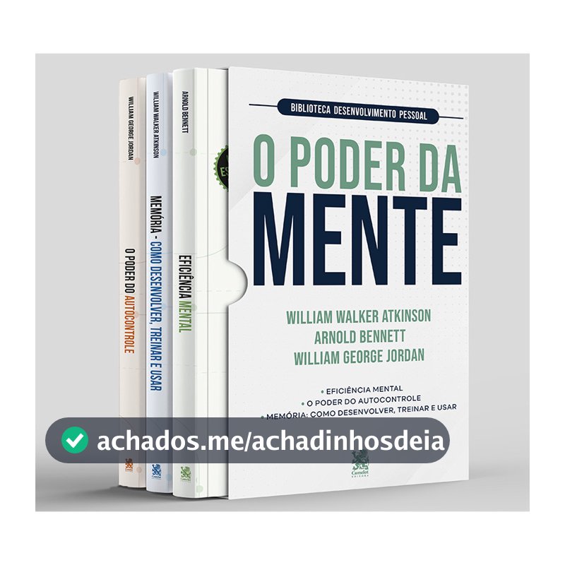 Biblioteca Desenvolvimento Pessoal: O Poder da Mente - Box com 3 Livros