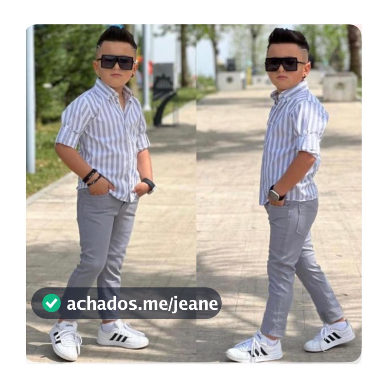 Calça sarja INFANTIL Menino Slim Sarja Infanto Juvenil Skinny Criança