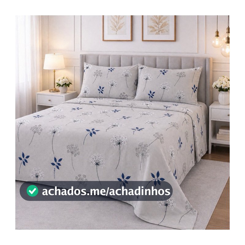 JOGO DE CAMA Queen 500 Fios Percal Toque Algodão + 2 Fronhas 50x70 | Cobre Leito Luxo Sem Elástico