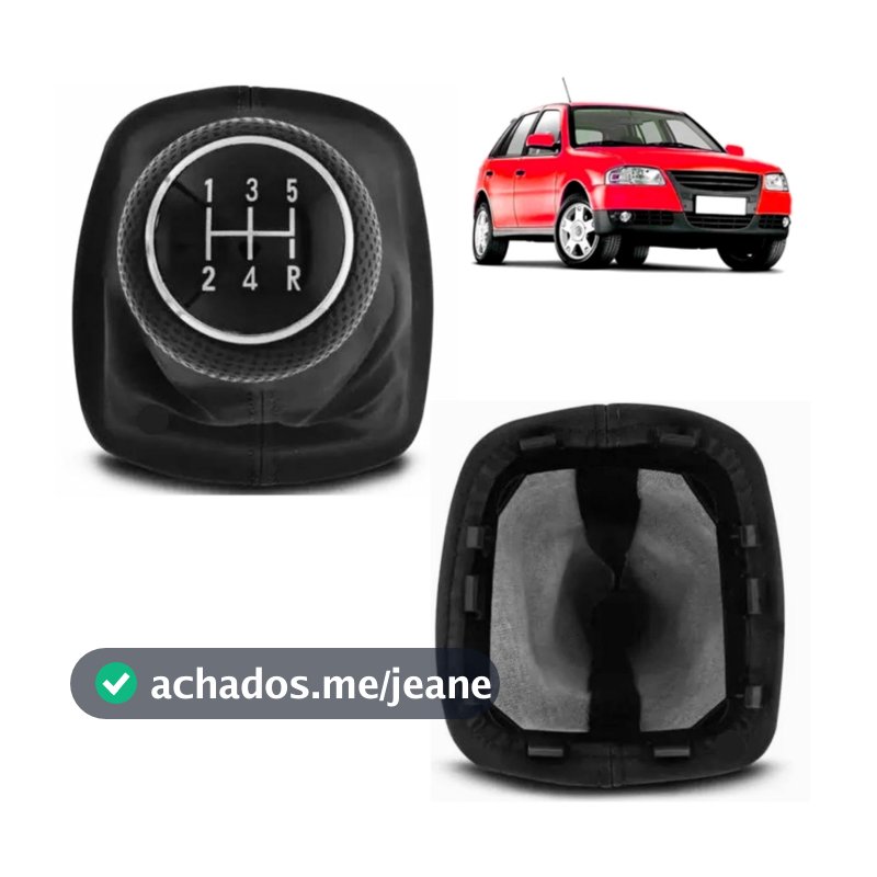 Conjunto Coifa e Base + Bola de Cambio Gol G4 Parati Saveiro 2006 até 2014 - Original VW Completo