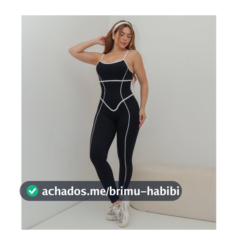 Macacão Fitness Feminino Esportivo Alça Fina Modelador Academia Treino 3RD SD1962