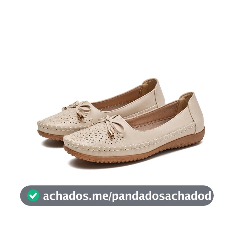 Mocassim Feminino Sapatos sem cadarço Macio, confortável e respirável