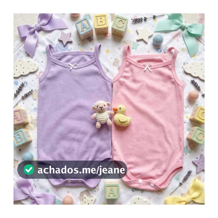 Kit 2 Body Bebê Alcinha Canelado Liso Menina Verão Macio Confortável