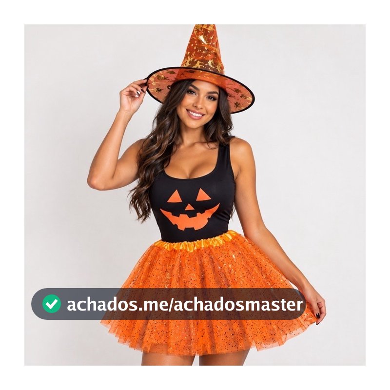 Fantasia Halloween infantil abóbora bruxa festa a fantasia dia das bruxas envio rápido