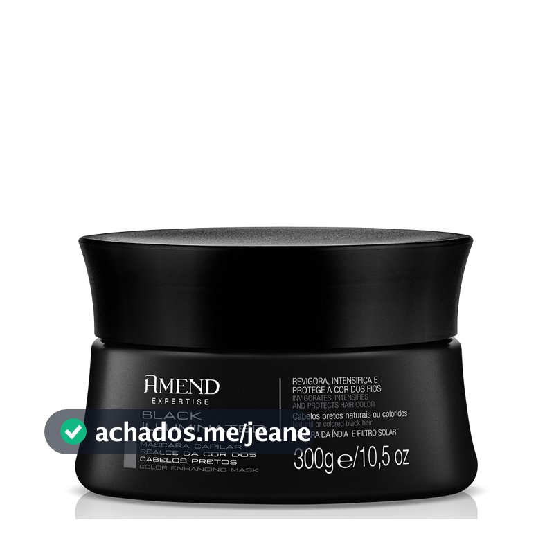 AMEND MÁSCARA EXPERTISE REALCE DA COR BLACK ILLUMINATED 300G