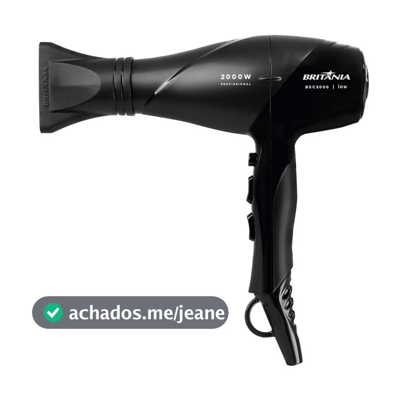 Secador de Cabelos Britânia 6 Combinações 2100W BSC2000