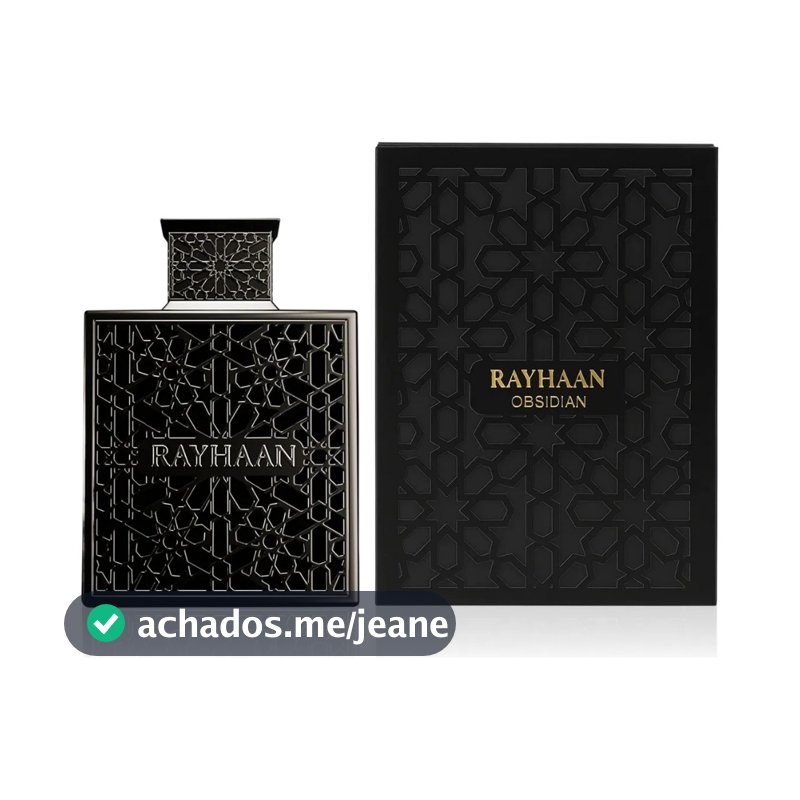Perfume Árabe Rayhaan Obsidian EDP 100ml Masculino Original Lacrado Importado
