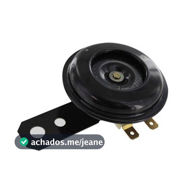 Buzina Universal para Moto Modelo Paquerinha 12V Preto