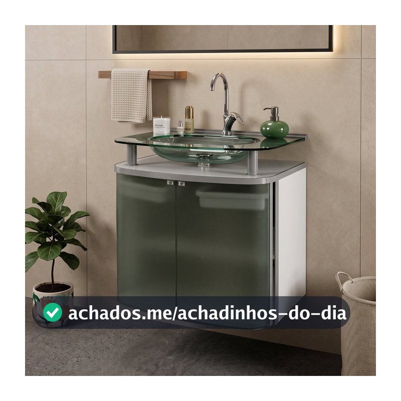 Gabinete - Standard com Cuba Moldada Branco