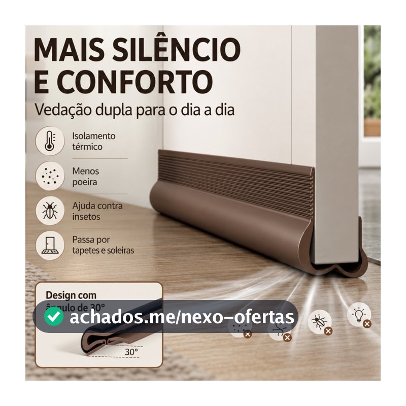 93cm Vedação de Porta de Baixo Tipo Calço Ajustável, Sem Cola, Anti-Vento, Anti-Insetos para Isolamento Térmico