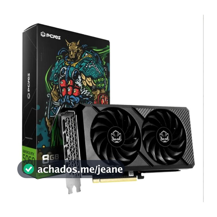 Placa De Vídeo Pcyes Rtx 5060 8gb Gddr7 128bit Gamer